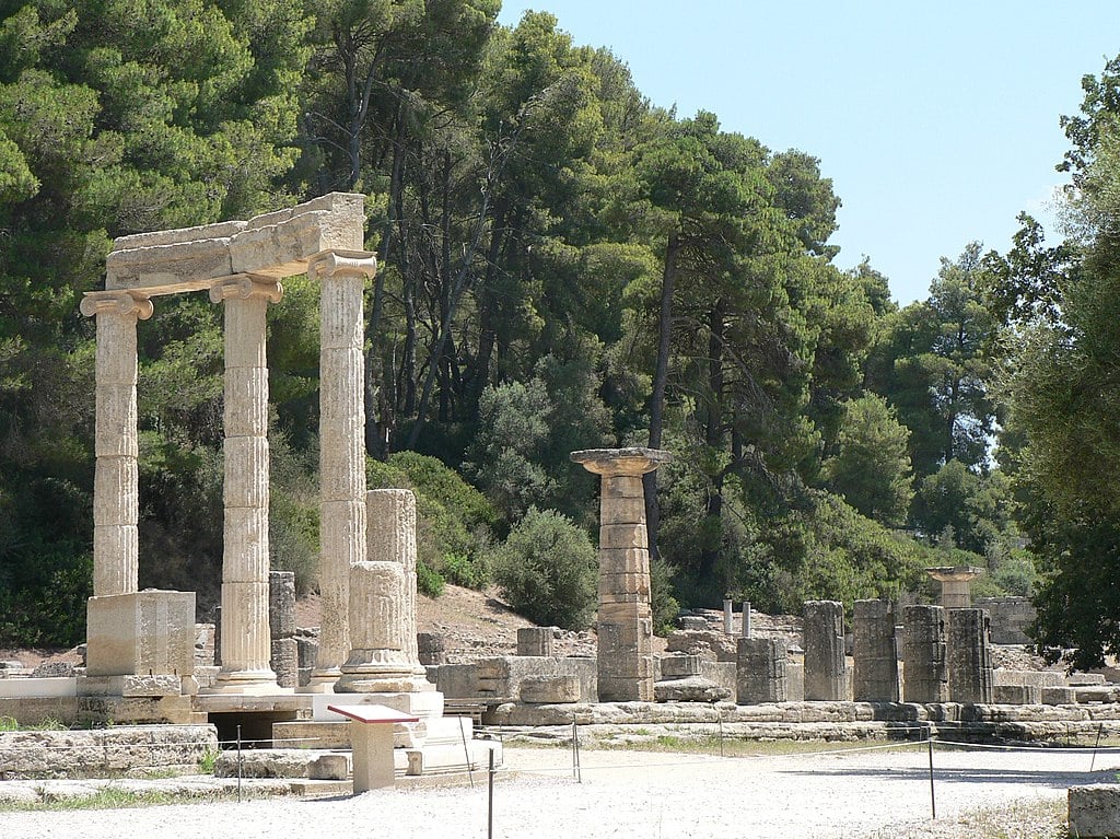 ancient Olympia temple, Greece